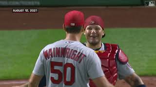 Best Adam WainwrightYadier Molina battery moments Broke record for most starts by an MLB battery [upl. by Verdi251]