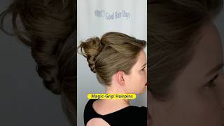 Holiday Updo with MagicGrip Hairpins  Perfect for your Christmas Party [upl. by Darra]