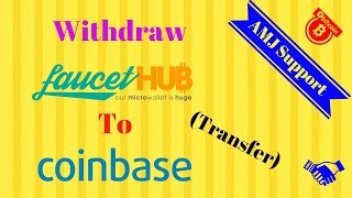 BTC  WithdrawTransfer ►FaucetHub to Coinbase [upl. by Essa583]