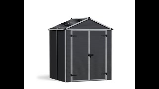 Palram  Canopia Rubicon Plastic Garden Shed [upl. by Flodur870]