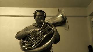 Spirit Adrift Barn Burner Bass covered on a tuba [upl. by Lussier]