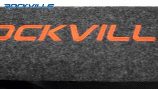 Rockville RWS12CA Slim 1200 Watt 12quot Amplified Powered Car Subwoofer Enclosure [upl. by Ferneau]