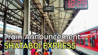 SHATABDI EXPRESS Clear Train Announcement at Amritsar Railway Station [upl. by Malachi823]