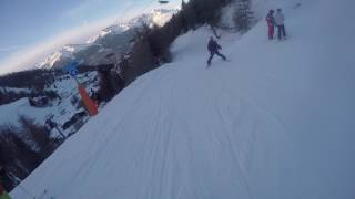 France La plagne  Plagne1800  Piste Loup Garou [upl. by Sinnelg649]