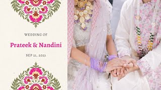 Prateek amp Nandini  Wedding Ceremony  Hyatt Jaipur [upl. by Ydnil]