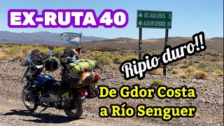 EXRUTA 40  100 km de ripio  De Costa a Senguer  en moto por Argentina [upl. by Erick192]