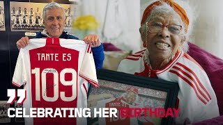 Surprising our oldest fan Tante Es with her 109th birthday 🎉❤️ [upl. by Ahsot]