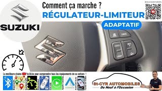 SUZUKI le régulateur de vitesse adaptatif et limiteur de vitesse comment ça marche [upl. by Evslin]