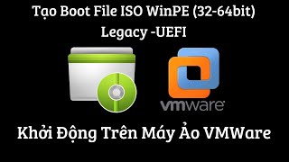 Tạo Boot File ISO WinPE Legacy UEFI Khởi Động Trên Máy Ảo VMWare [upl. by Atinaj711]