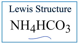 How to find the Oxidation Number for N in NH4HCO3 [upl. by Eigram]