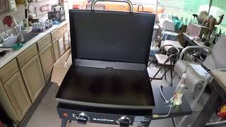 22 inch Blackstone unboxing seasoning cooking [upl. by February]