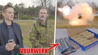 ILLEGAAL VUURWERK AFSTEKEN OP MILITAIRE BASIS [upl. by Introc]