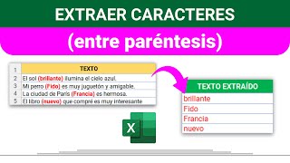 ¿Cómo Extraer Texto entre Caracteres Paréntesis [upl. by Aydin199]