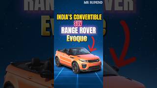 Indias first convertible Suv 🔥 shorts car suv landrover evoque [upl. by Artamas]