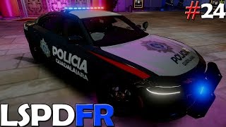 GTA V LSPDFR 24  POLICIA DE GUADALAJARA JALISCO  SALVANDO VIDAS  TheAxelGamer [upl. by Euqnom]