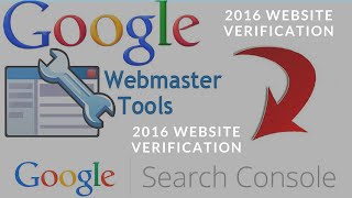 How to verify your website with google webmaster tools 2016 or Google Search Console [upl. by Eigna]