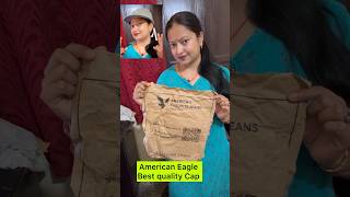 American Eagle cap unboxing review cap americaneaglecap shorts ytshorts viralvideo minivlog [upl. by Kcirdneked587]