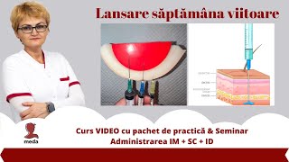 Injectia intramusculara  Suport video de curs cu model de practica inclus plus Seminar online [upl. by Anaicul629]