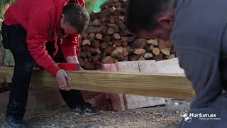 Cimentación de madera para Casas de Madera ⭐ Fácil ⭐ Económico [upl. by Aitnom]