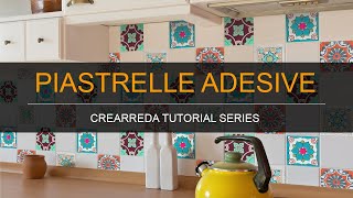 Crearreda  Tutorial Piastrelle Adesive [upl. by Sturrock]