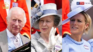 King Charles III rejoins Queen Camilla for Gold Cup procession at Royal Ascot Day 3 [upl. by Neom]