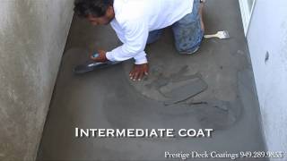 Prestige Deck Coating and Waterproofing Deck Coating Orange County Deck Repair [upl. by Helm24]