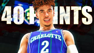 NBA 2K22  LAMELO BALL SCORES 40 POINTS ONLINE Head to Head Next Gen H2H Gameplay [upl. by Ailis]