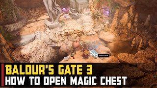 How to open Magic chest  Baldurs Gate 3 Open Gilded Chest [upl. by Aeynod]