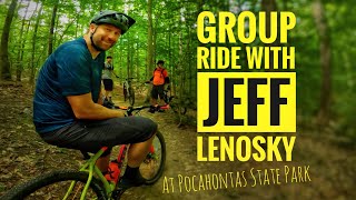 Group Ride with Jeff Lenosky  Pocahontas State Park [upl. by Merth]