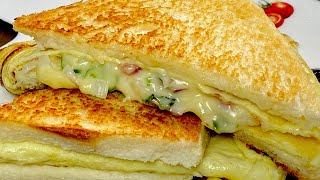 രാവിലെ എളുപ്പത്തിൽ ഇതുണ്ടാക്കിയാലോ  Easy Cheesy Bread Omelette Sandwich Recipe [upl. by Dawkins]