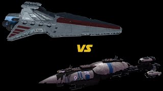 Venator Star Destroyer VS Recusant Light Destroyer Star Wars Empire at War Fall of the Republic [upl. by Hallie]