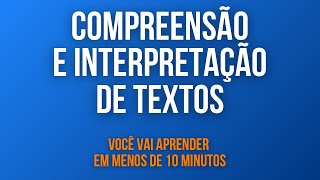 COMPREENSÃO E INTERPRETAÇÃO DE TEXTOS [upl. by Anwahsar543]