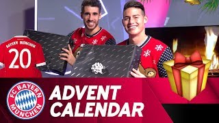 GiftWrapping w James Rodríguez amp Javi Martínez  FC Bayern Xmas Advent Calendar 20 [upl. by Ravert]