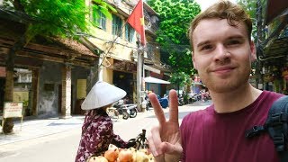 HANOI VIETNAM TOURING THE OLD QUARTER RAW 🇻🇳 [upl. by Ynattir]