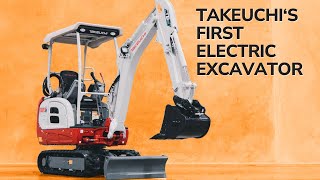 Takeuchi Brings Its First Electric Excavator to North America [upl. by Alemak553]