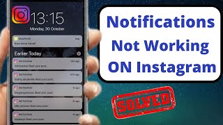 Instagram Notifications Not Working on iPhone  iOS 16  2022 [upl. by Marasco]