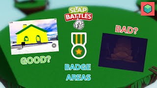 Slap Battles Badge Areas Ranked Tier List [upl. by Akerdna]