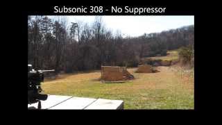 AAC Cyclone 762 308 Suppressor Silencer demo with downrange shots HQ Audio [upl. by Ellehcem825]