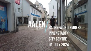 Aalen  Germany 🇩🇪  BadenWürttemberg  July 2024 Innenstadt  City Centre [upl. by Erotavlas]