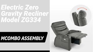 MCombo Electric Zero Gravity Recliner  Model ZG334  Unboxing and Assembling [upl. by Acinhoj]