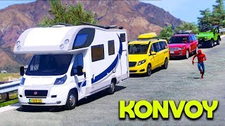 Karavan Arabalar ile Konvoy Yapıp Tatile Gidiyoruz  GTA 5 [upl. by Samohtnhoj142]