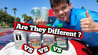 Mobil 1 vs AMSOIL OE vs XL vs Signature Series How theyre Different [upl. by Durwood342]