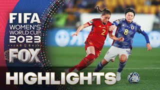 Japan vs Spain Highlights  2023 FIFA Womens World Cup [upl. by Teresina]