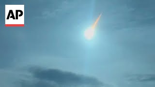 WATCH Small asteroid burns up in atmosphere over the Philippines [upl. by Safir]