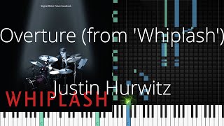 🎹 Overture from Whiplash Justin Hurwitz Synthesia Piano Tutorial [upl. by Casper]