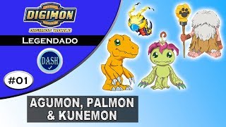 Digimon World 1 01  Agumon Palmon e Kunemon Legendado em Português [upl. by Stempien]