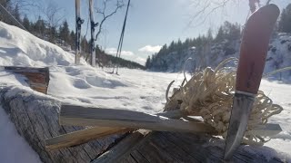 Skiing Pahtajarvi and a Roselli puukko [upl. by Nytsirk]