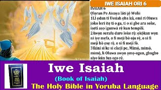 23 Iwe Isaiah Book of Isaiah Holy Bible in Yoruba Language Audiobooks Audiobible [upl. by Boyd]