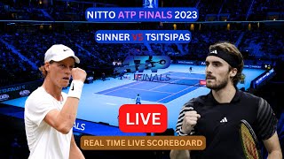 Jannik Sinner Vs Stefanos Tsitsipas LIVE Score UPDATE Today Tennis 2023 Nitto ATP Finals Nov 12 2023 [upl. by Shelah802]