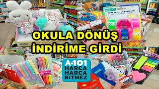 A101 OKUL MALZEMELERÄ° Ä°NDÄ°RÄ°ME GÄ°RDÄ°ğŸ’¯A101 2024 OKULA DÃ–NÃœÅğŸ‰KALEM SÄ°LGÄ° DEFTERğŸ€A101 OKUL ALIÅVERÄ°ÅÄ° [upl. by Encratia]